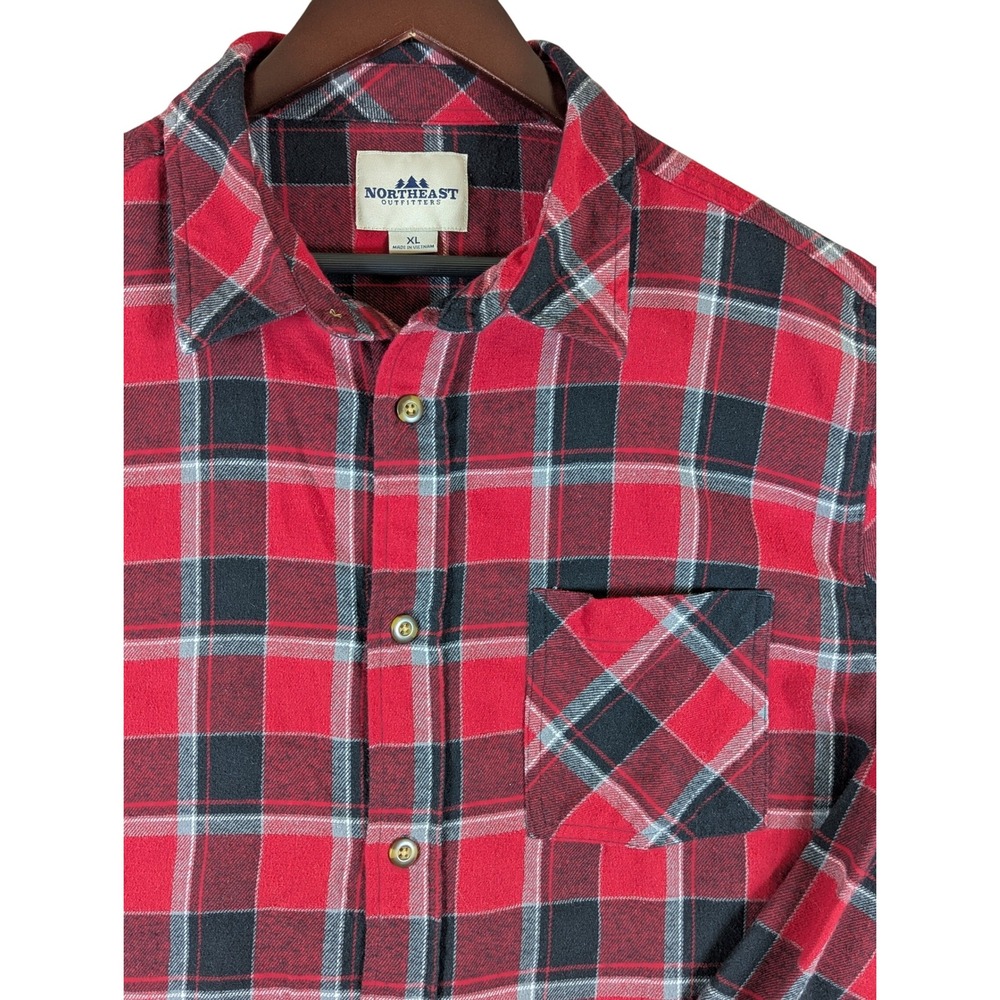 Northeast Outfitters Flannel Shirt‎ Plaid Button Up Long Sleeve XL Tartan